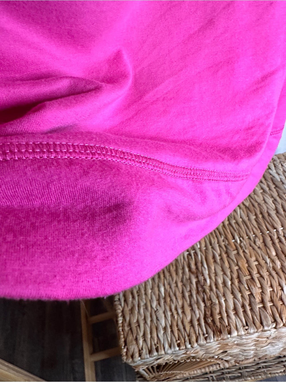 Pink Relaxed Women's Pullover Sweatshirt with V-Inset size small - Picture 7 of 14